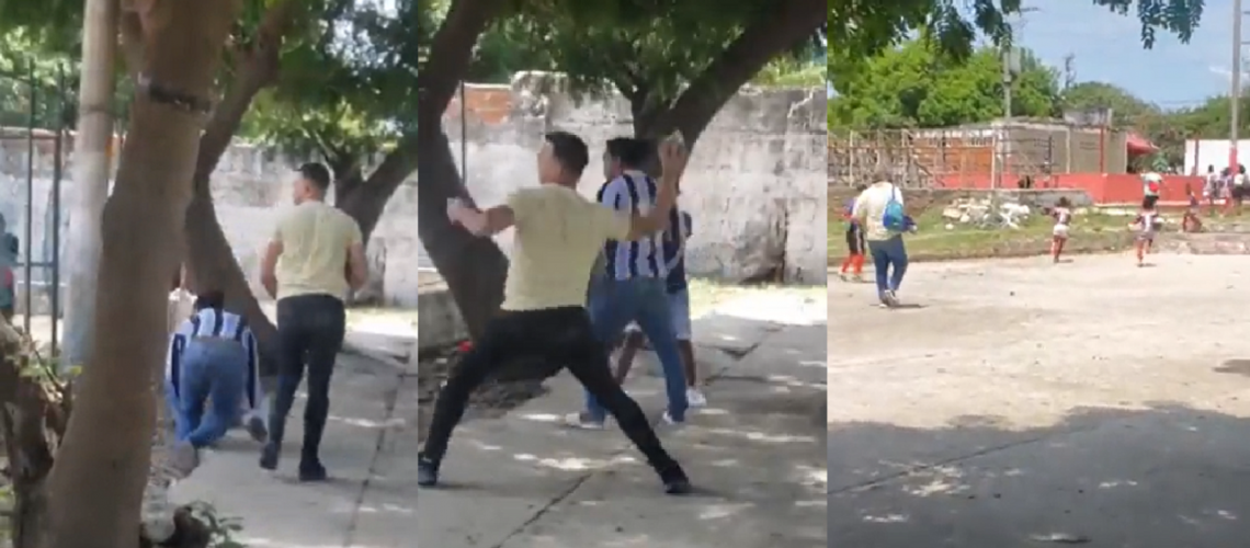 Pelea cancha La Magdalena