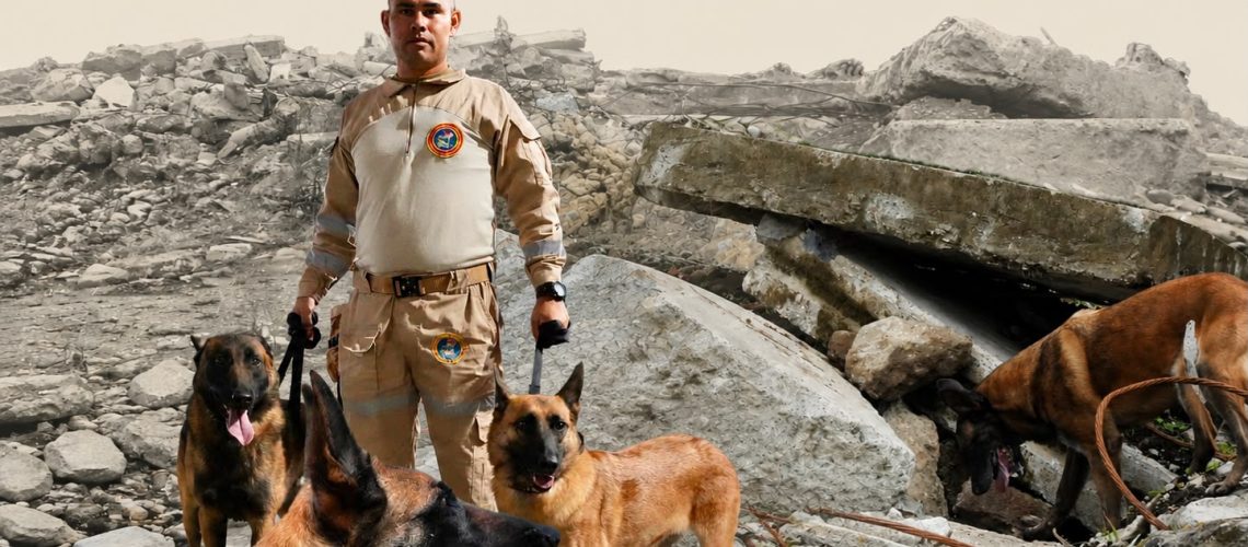Perros rescatistas Colombia