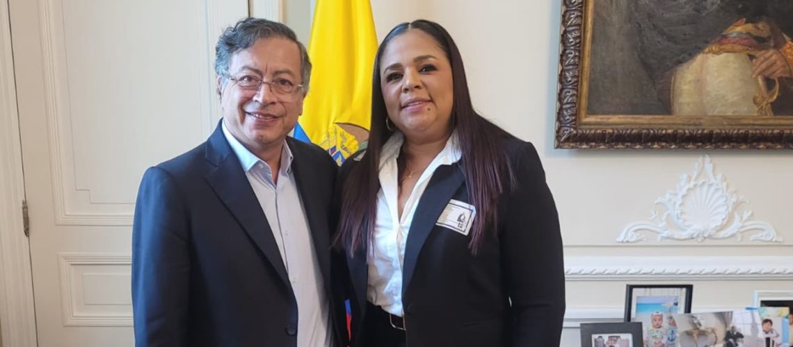 Petro e Ingris Padilla, gobernadora encargada del Magdalena