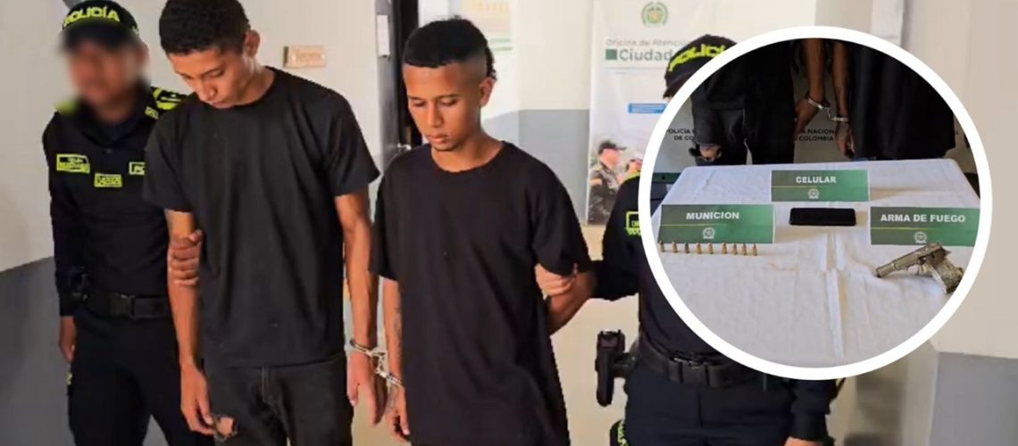 Policía captura a alias el Cheo y a alias Dairo en Sabanalarga (1)