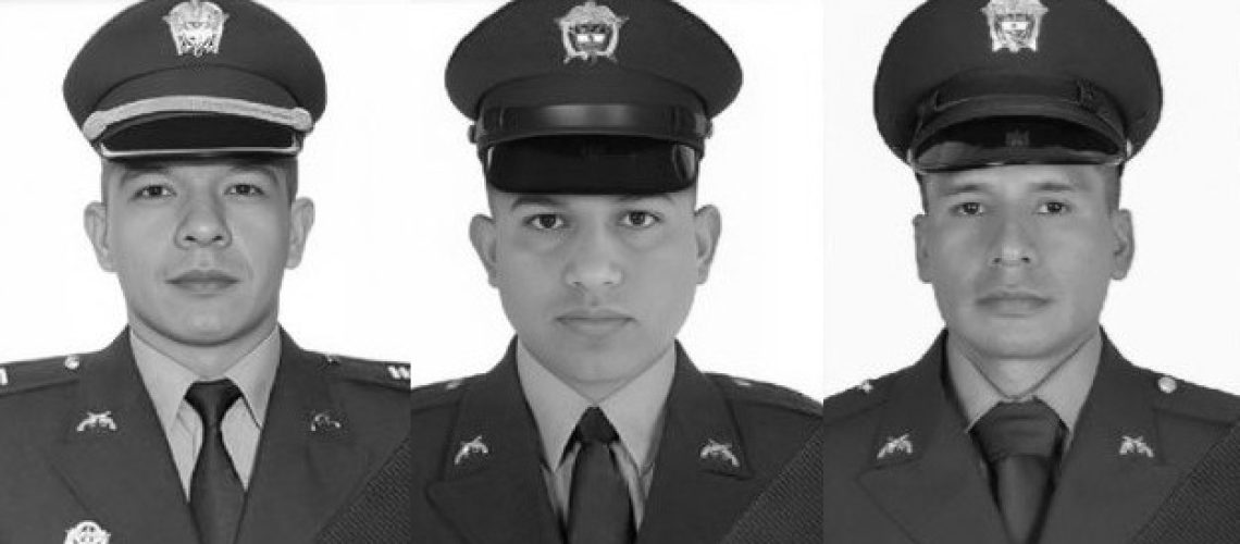 Policías asesinados Antioquia y Cauca