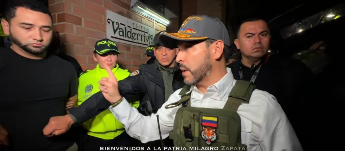 Presidente Abelardo de la Espriella en megaoperación policial contra el crimen en Medellín