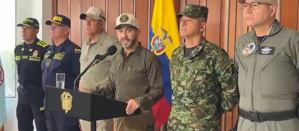Presidente Abelardo de la Espriella y cúpula Fuerzas Militares y de la Policía