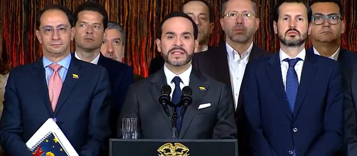 Presidente Abelardo de la Espriella y su gabinete ministerial - Fondo Milagro