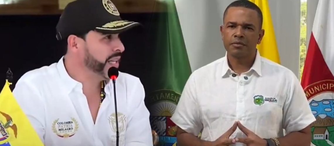 Presidente Abelardo De la Espriella y alcalde Sincelejo Yahir Acuña