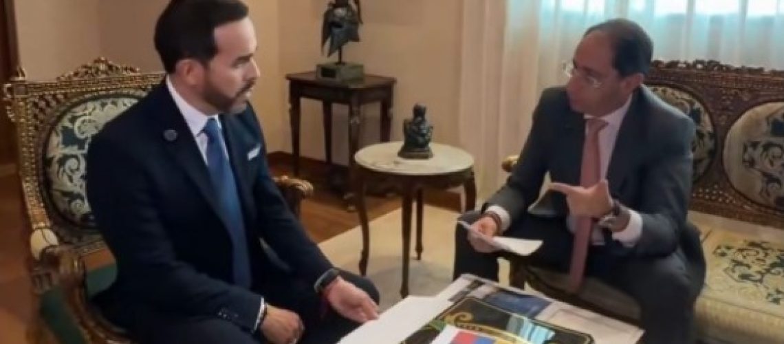 Presidente De la Espriella y vicepresidente José Manuel Restrepo