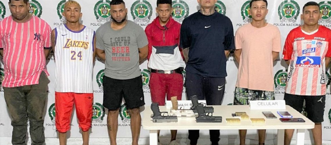 Presuntos integrantes de los Costeños Malambitos