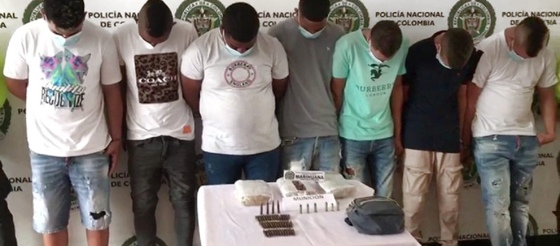 Presuntos miembros del Combo de Mau