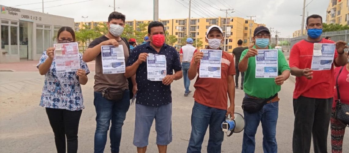 Protesta Los Manantiales Tulipán (2)