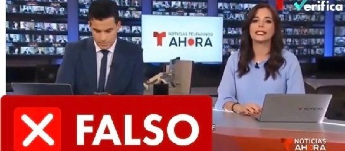 Publicación falsa Petro Telemundo 2
