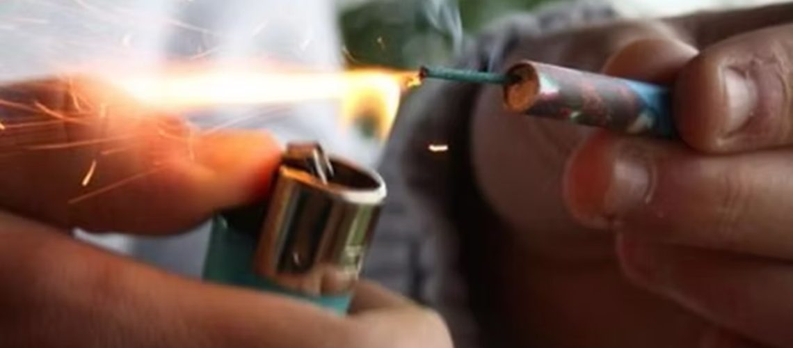 Quemado por uso de pólvora