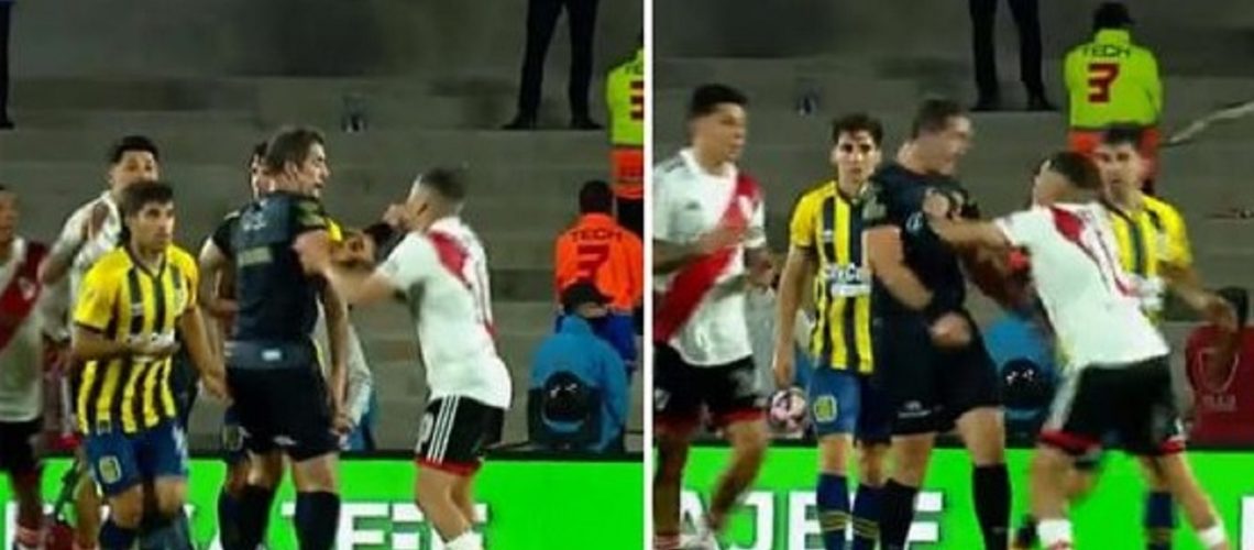 Quintero empuja a ´rbitro