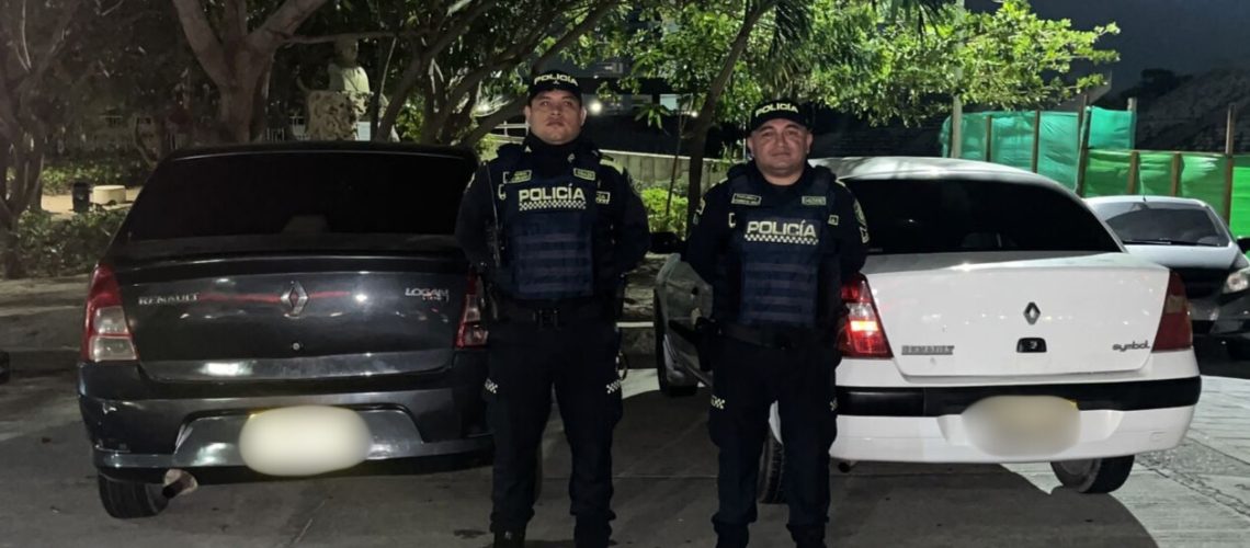 Recuperación de dos carros en Barranquilla