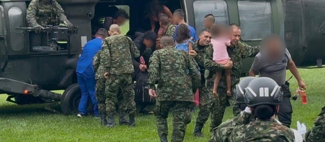 Rescate niños Calarcá Caquetá 2