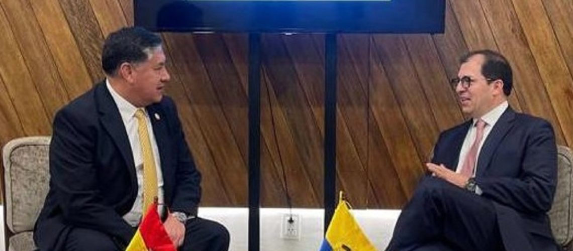 Reunión fiscales generales Bolivia y Colombia