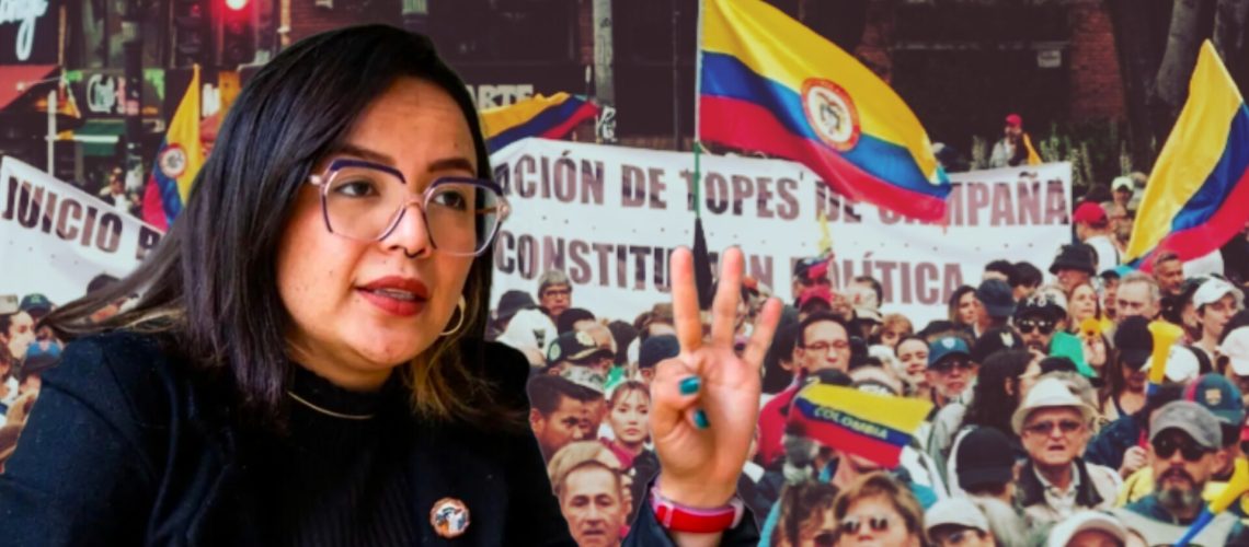 Senadora Jennifer Pedraza demanda decreto que regula las movilizaciones y protestas sociales en Colombia