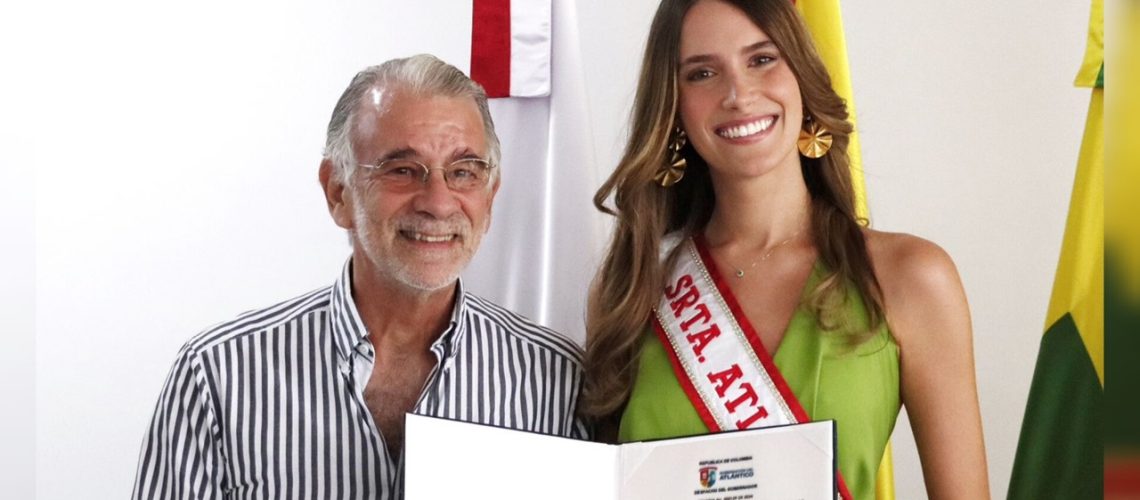 Señorita Atlántico 2024, Nicolle Ospina, recibe decreto (1)