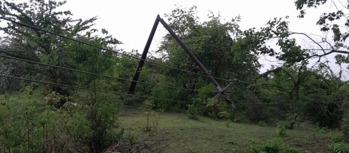 Servicio de energía Atlántico vendaval