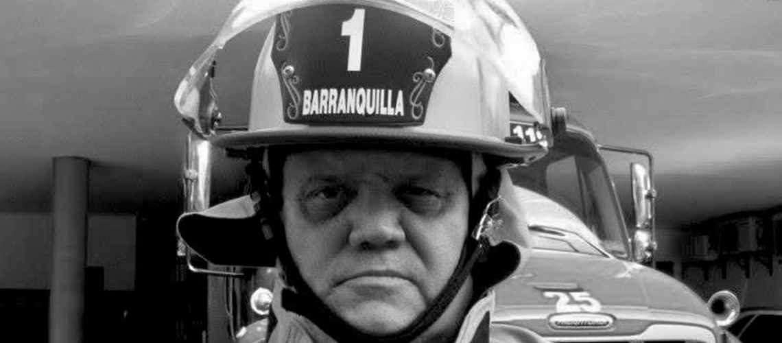 Teniente Jorge Castaño Bomberos Barranquilla fallecido