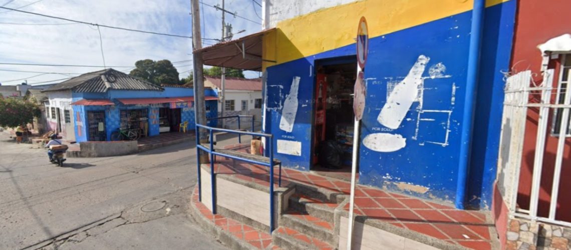 Tiendas que cerraron por extorsión en el barrio Lucero, en Barranquilla