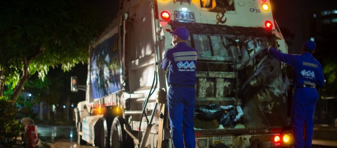 Triple A, recolección de basuras aseo