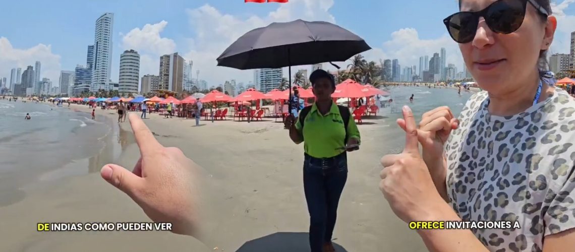 Turistas chiles acoso vendedores en playas Cartagena
