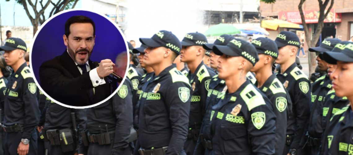Uniformados y seguridad posesión Abelardo de la Es