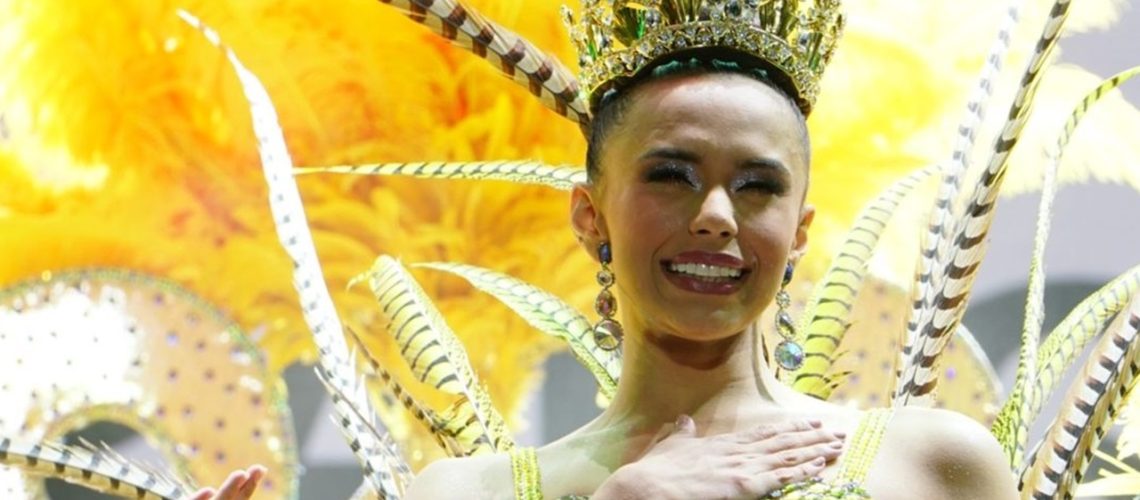 Vestido entre palmeras Natalia de Castro