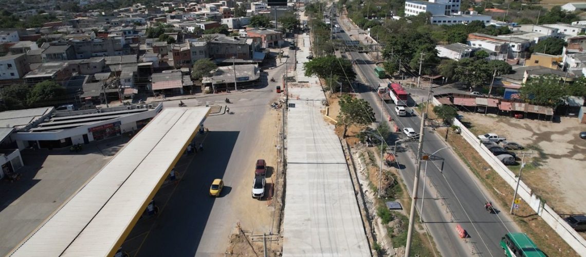 Vía Circunvalar intervenida en Soledad