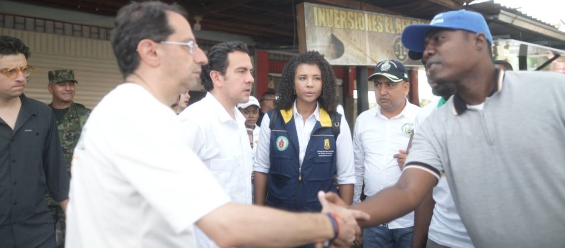 Vicepresidente y Rodrigo Lara en Chocó