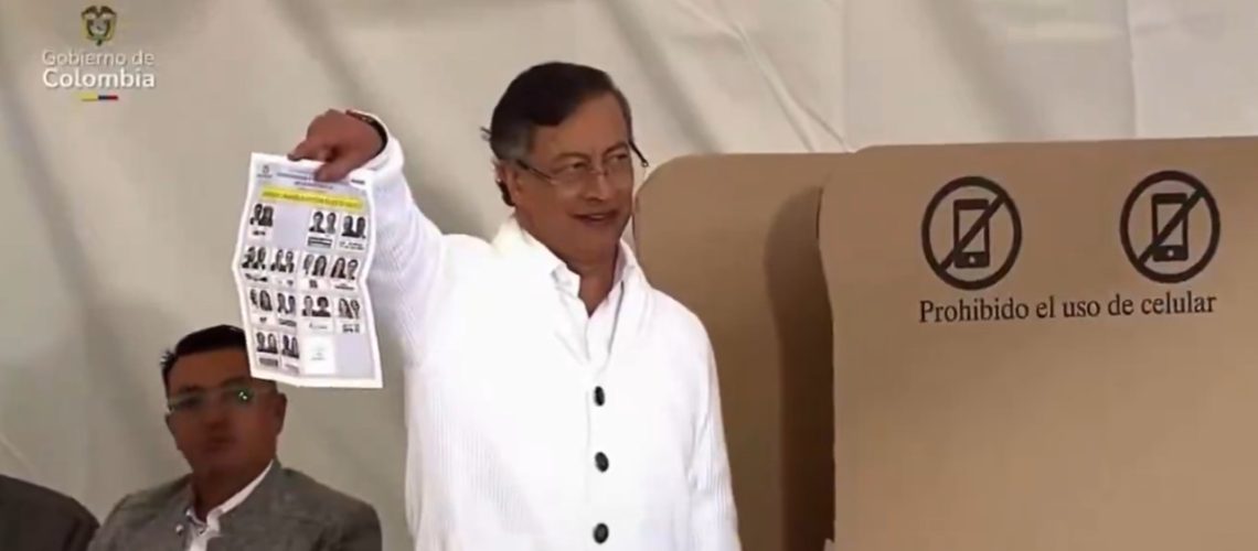 Voto a la Presidencia del presidente Gustavo Petro