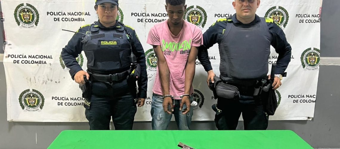 Capturado porte ilegal de arma Barranquilla