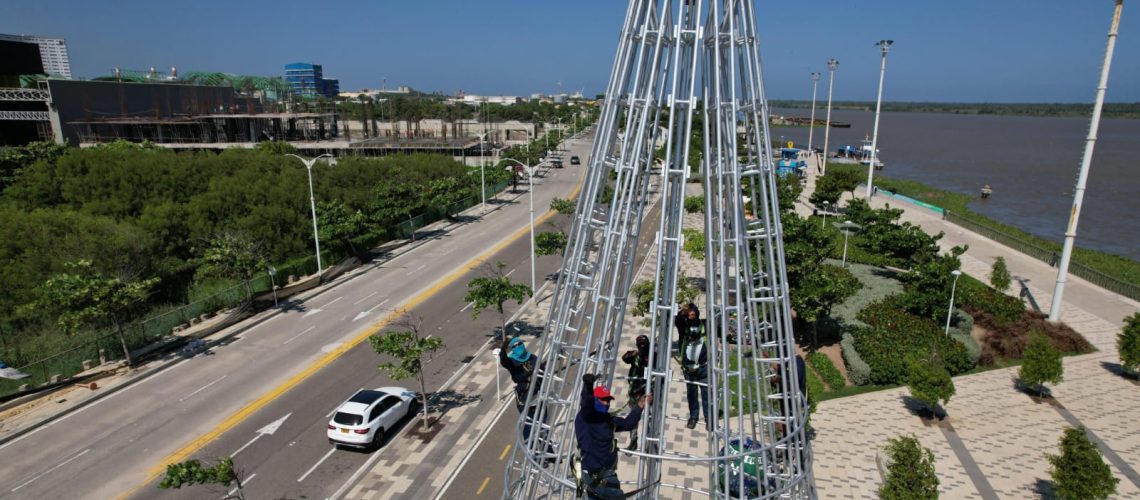 Alumbrado navideño Gran Malecón