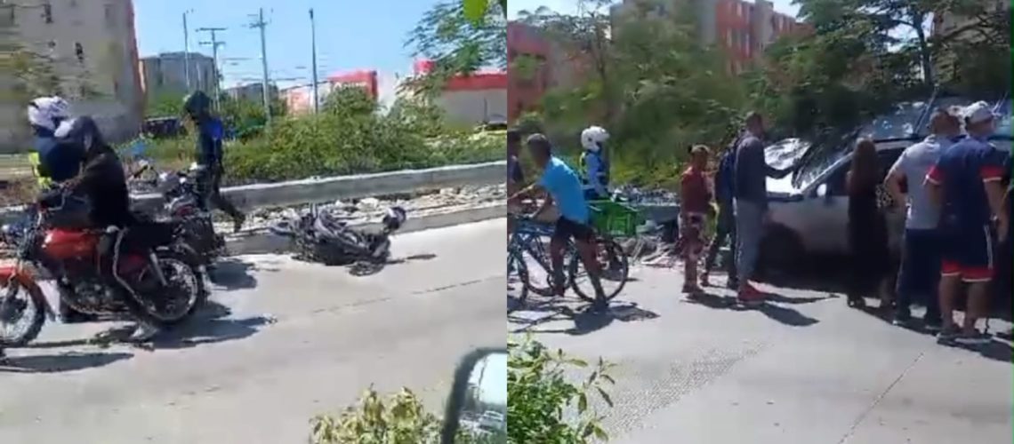 Accidente vía Platanal Soledad