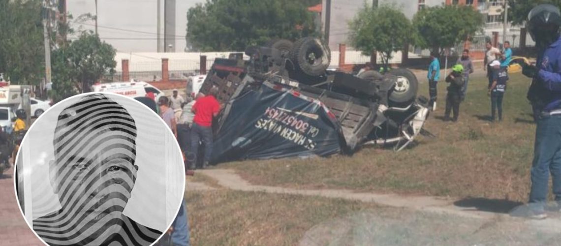 Muerto volcamiento camión loma de Miramar