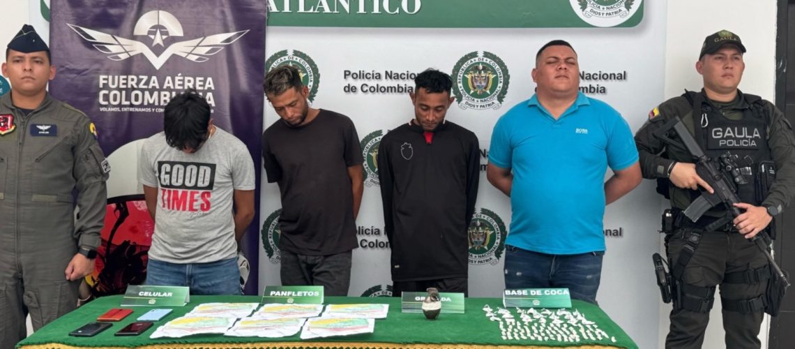 Costeños capturados Sabanalarga