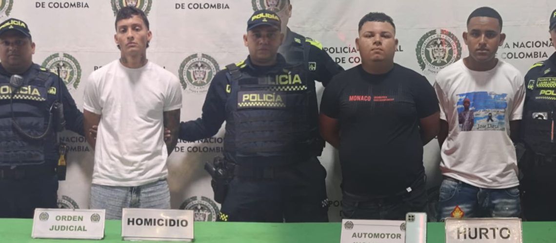 Capturados por homicidio y hurto en el norte de Barranquilla