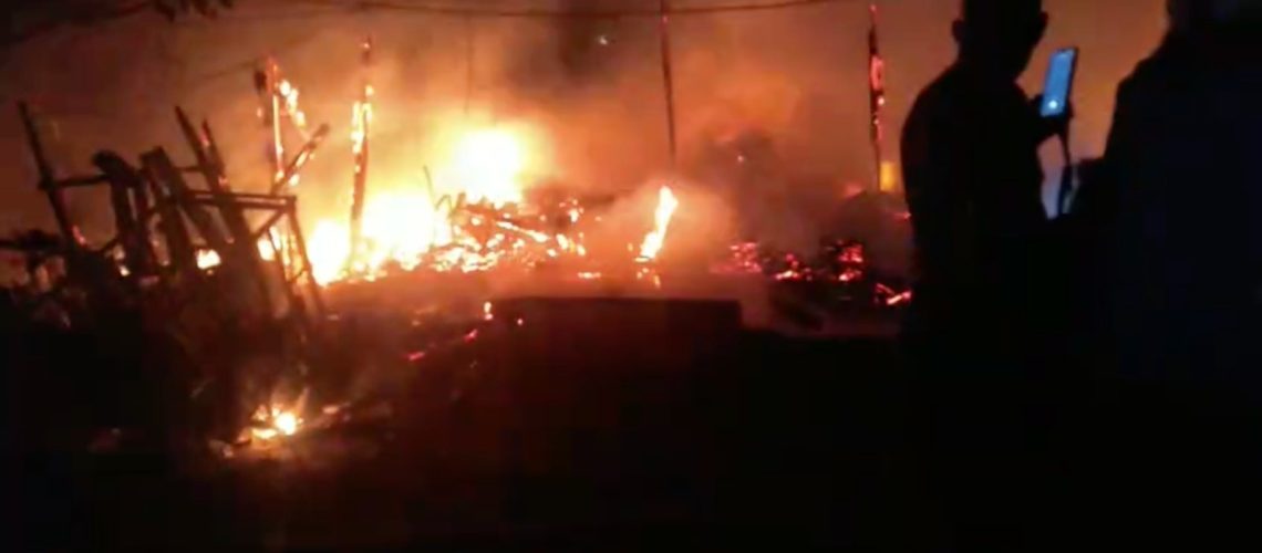 Incendio barrio Cuchilla de Villate