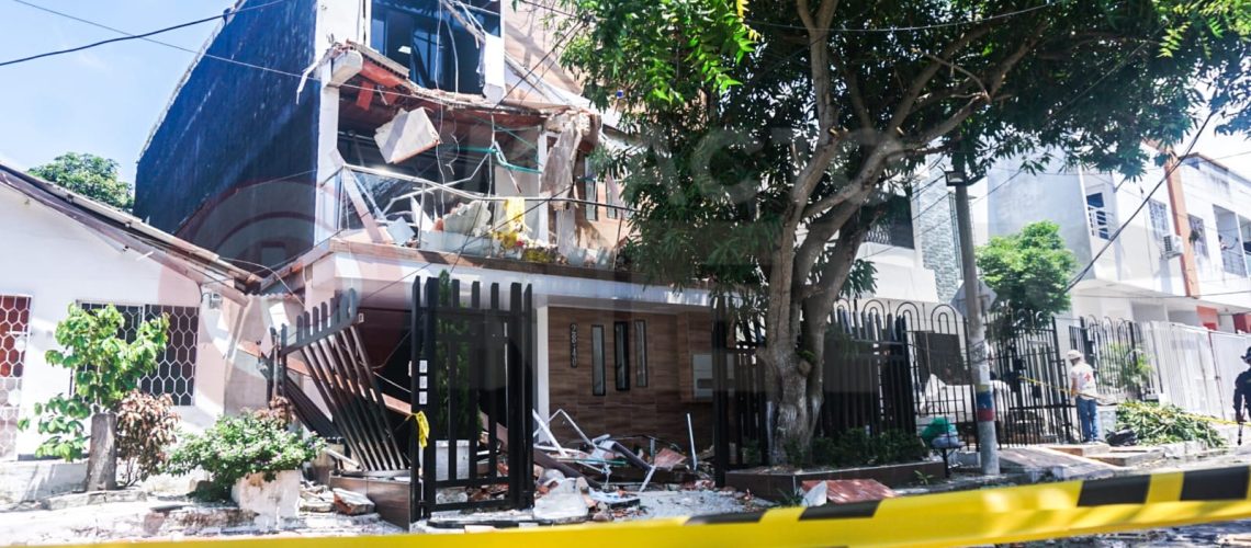 Desplome balcón Olaya foto