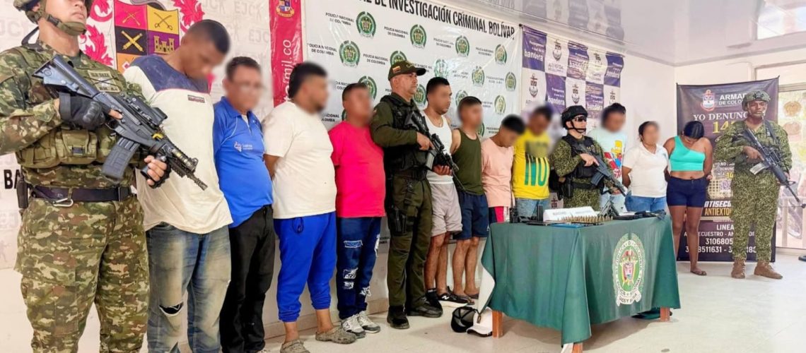 Capturados Clan del Golfo sur de Bolívar 2