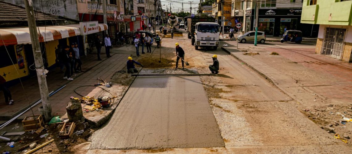 Pavimentación vía Los Manantiales, Soledad