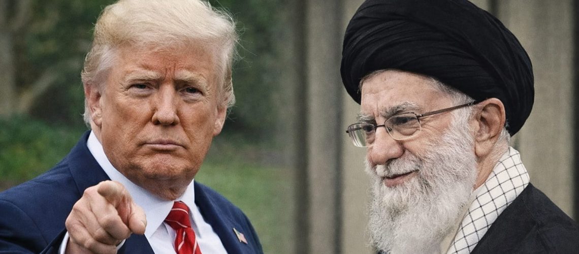 Trump y el ayatolá Alí Jamenei