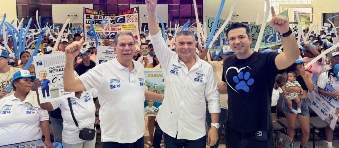 Juan José Vergara cierre de campaña candidatos Armando Zabaraín y Juan Camilo Fuentes