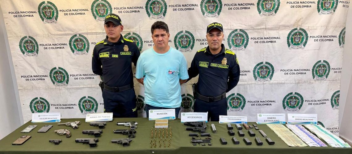 Captura de alias Young por tráfico de armas en Barranquilla