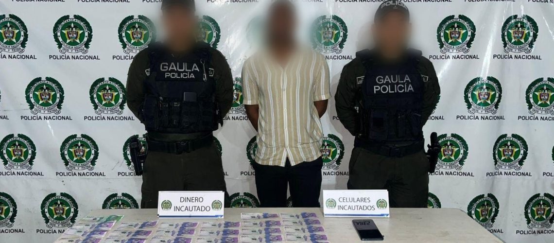 Capturado por extorsión en Barranquilla