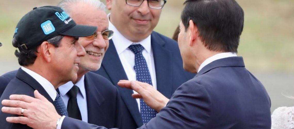 Gobernador Eduardo Verano y el alcalde Alejandro Char reciben a Marco Rubio, secretario de Estados de los Estados Unidos