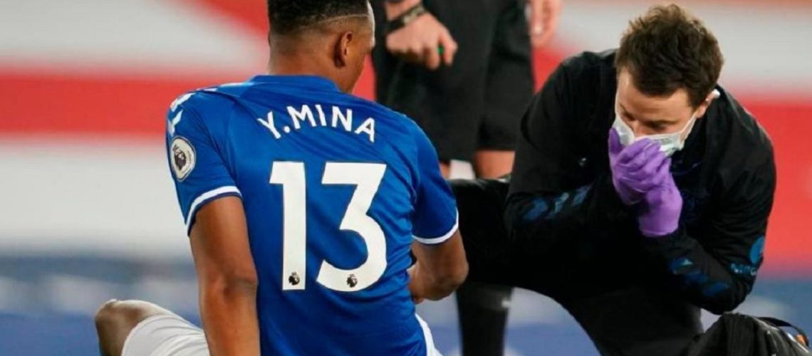 Yerry Mina lesión nueva