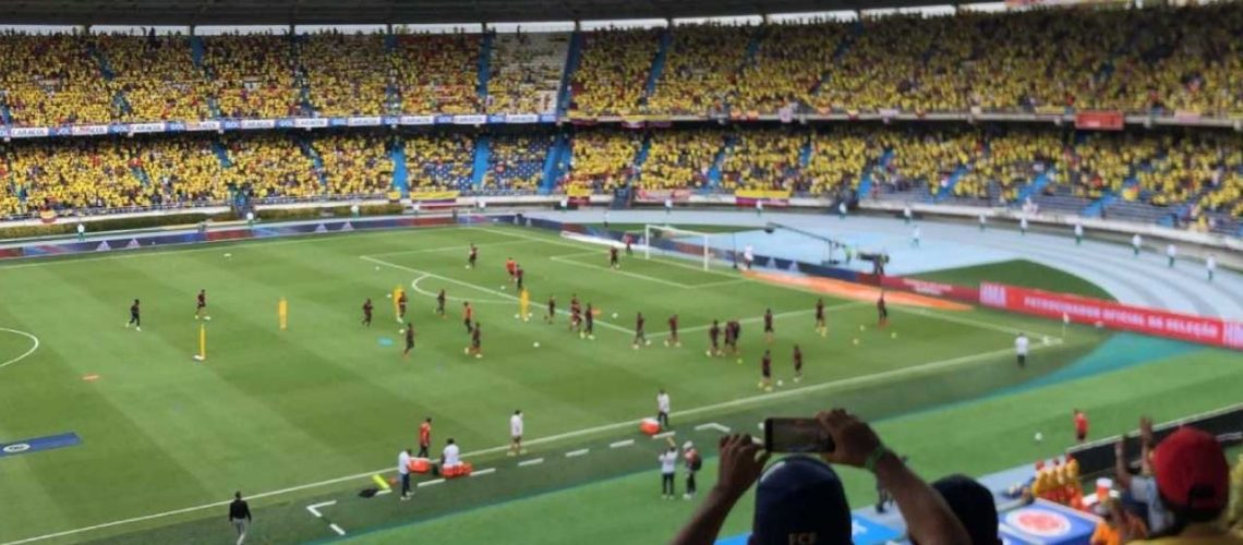 aforo 100% partido Colombia