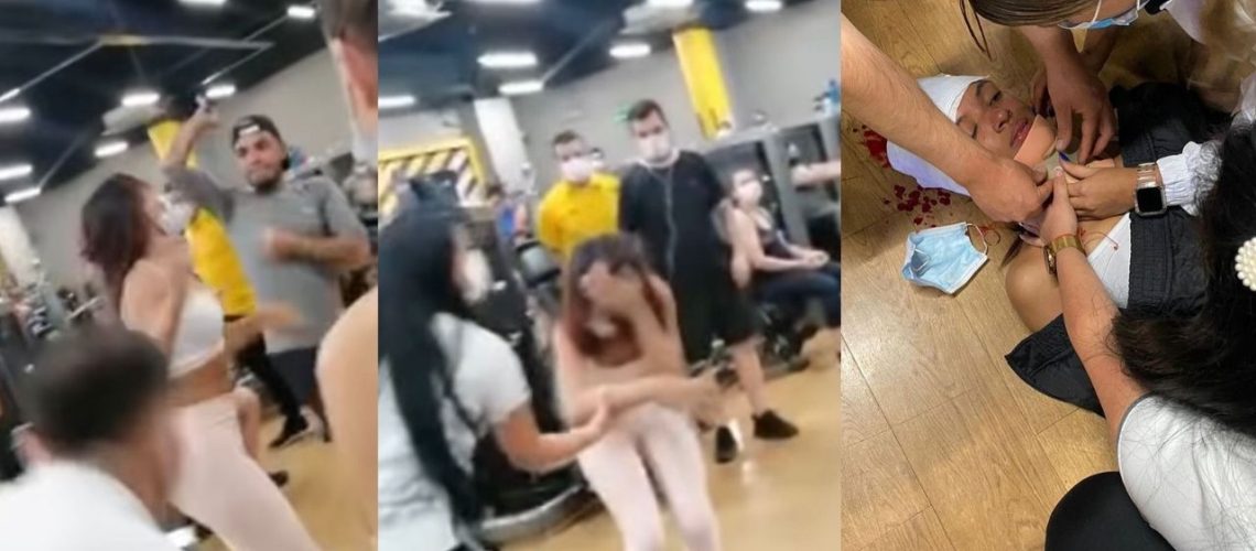 agresión a mujer gimnasio bogotá