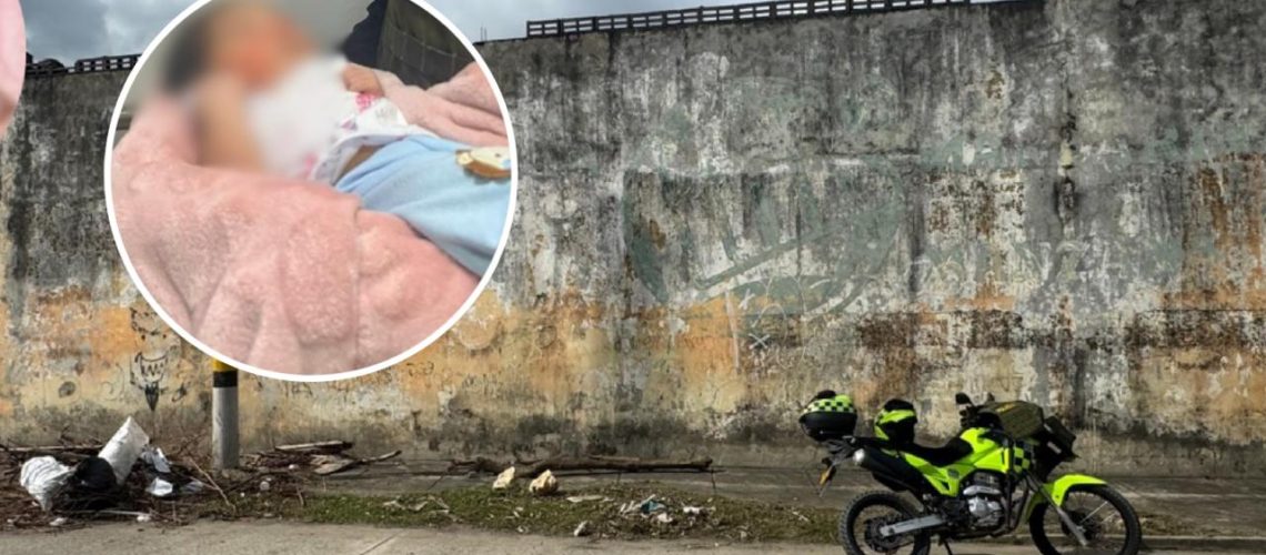 bebé rescatado en montería